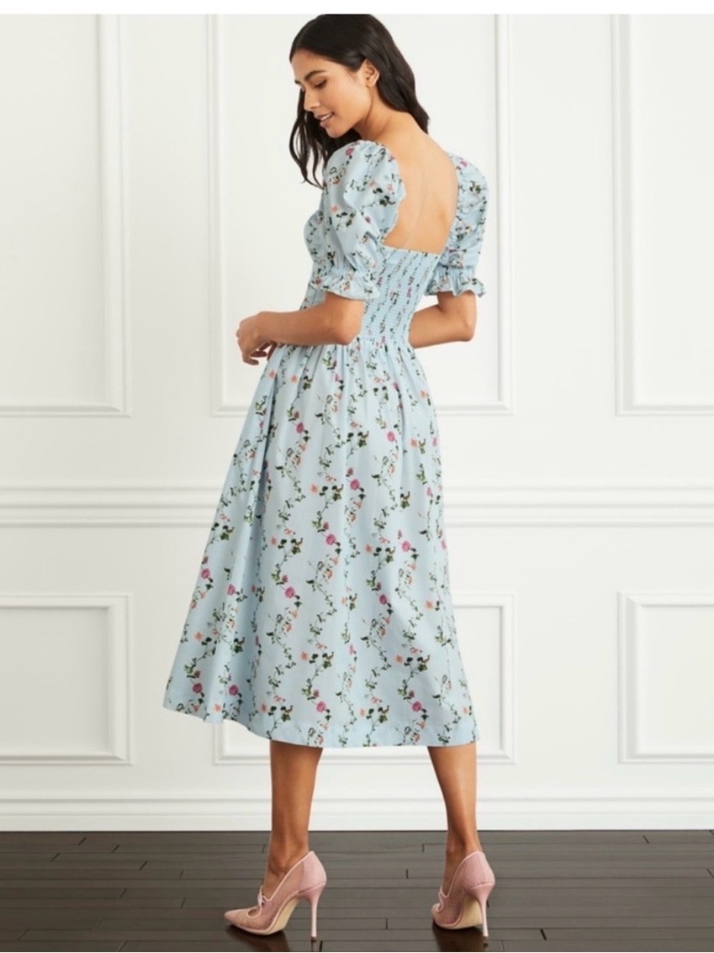 Hill House Ophelia dress in Pond Floral - Picture 6 of 9